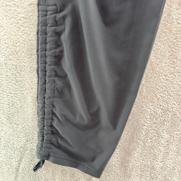 Athleta Pants Womens 6 Black Pull On Elastic Waist Mid Rise Straight Rushed Hem - Picture 5 of 16